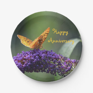 Happy Anniversary Paper Plate Pappteller
