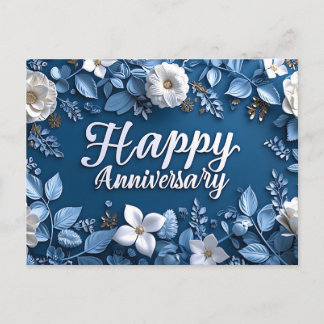 Happy Anniversary Postcard Feiertagspostkarte