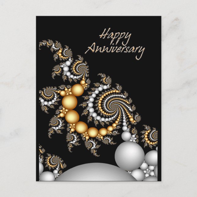 Happy Anniversary Postcard Postkarte (Vorderseite)