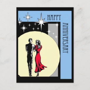 Happy Anniversary Postcard Postkarte