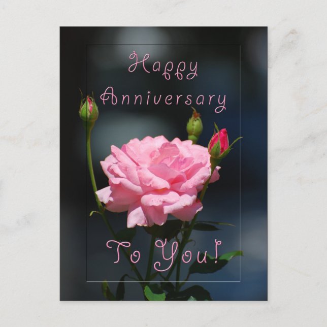 Happy Anniversary Postkarte (Vorderseite)