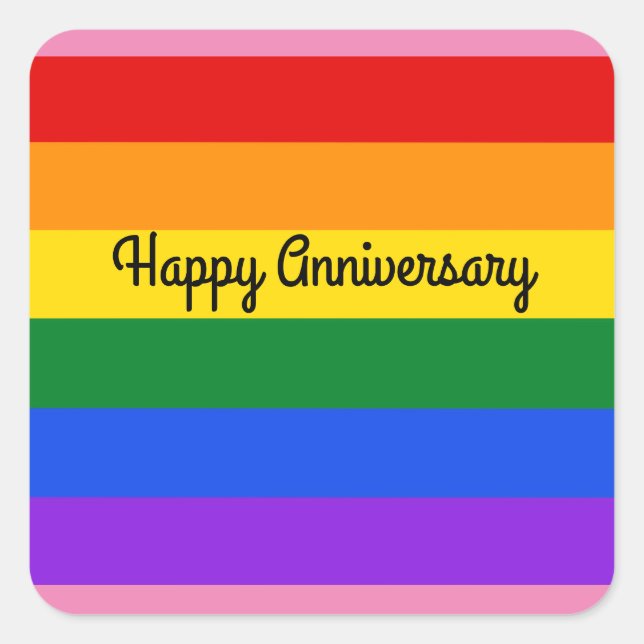 Happy Anniversary Rainbow #1 Stickers (Vorderseite)
