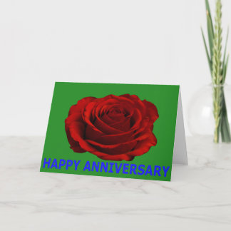 HAPPY ANNIVERSARY ROSE CARD EINLADUNG