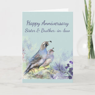 Happy Anniversary Sister & Brother-in-law Card Karte