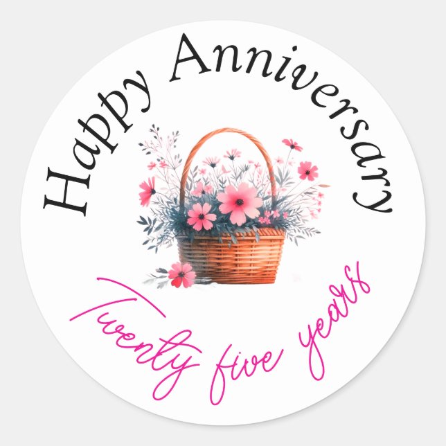 Happy anniversary stickers  (Vorderseite)