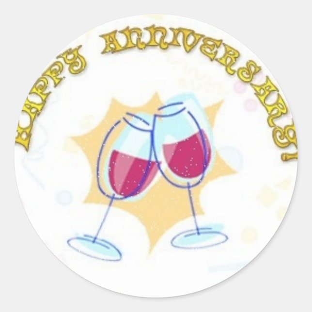 Happy Anniversary Stickers (Vorderseite)