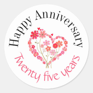 Happy anniversary stickers 