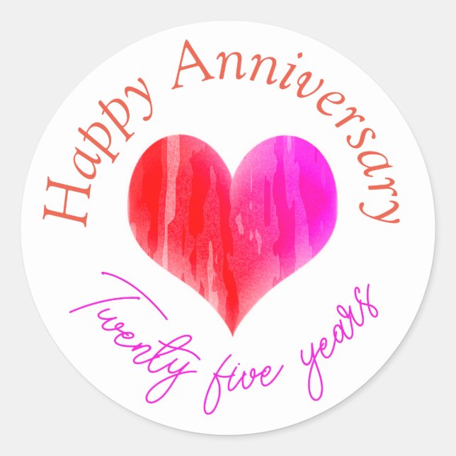 Happy anniversary stickers  (Vorderseite)