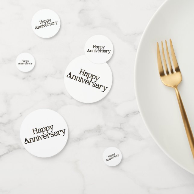 Happy Anniversary Table Confetti Konfetti (Gruppe)