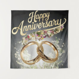 Happy Anniversary Tapestry Wandteppich