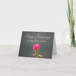 Happy Anniversary to my Forever Love Rose Foto Karte