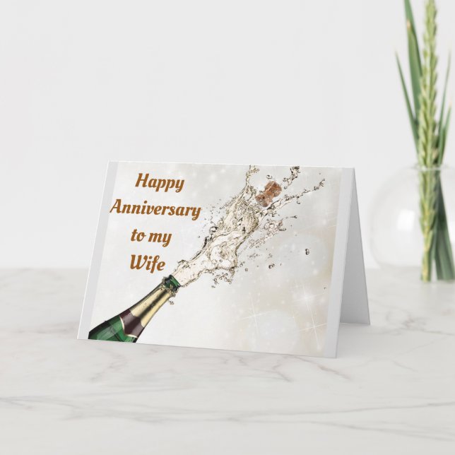 HAPPY ANNIVERSARY TO MY **WIFE** KARTE (Vorderseite)