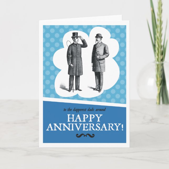 Happy Anniversary Vaters Karte (Vorderseite)