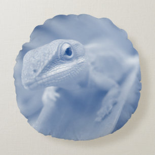 Happy Anole Rundes Kissen