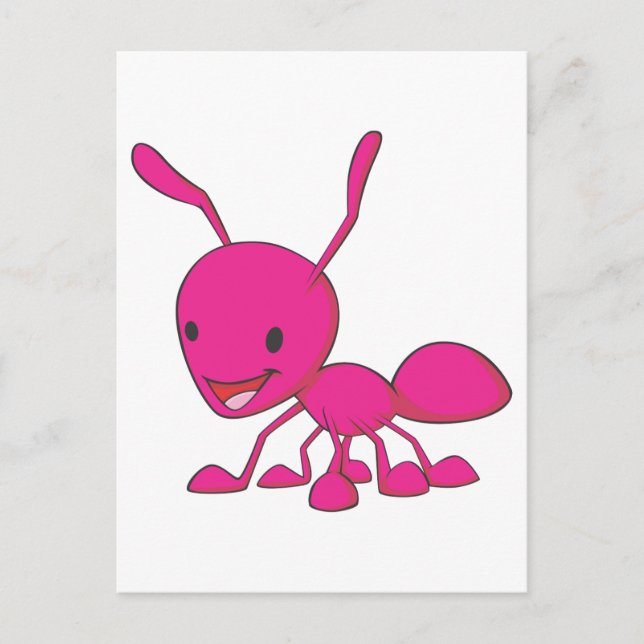 Happy Ant Postkarte (Vorderseite)