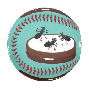 Happy ants Eis Skaten auf Keks Cartoon Baseball