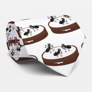 Happy ants Eis Skaten auf Keks Cartoon Krawatte