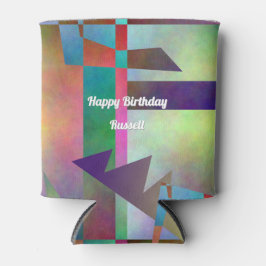 Happy Any Age Adult Birthday Abstract Pattern Dosenkühler