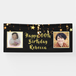 Happy ANY Geburtstag | Sterne | Dann & Jetzt Fotos Banner