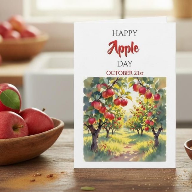 Happy Apple Day | October 21st Karte (Von Creator hochgeladen)