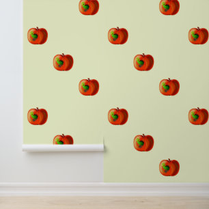 Happy Apple Worm Funny Tapete