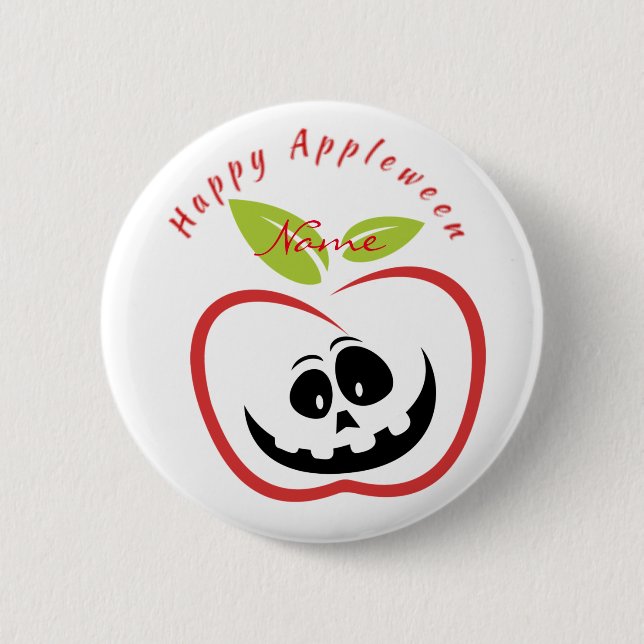 Happy Appleween Jack O'lantern Thunder_Cove Button (Vorderseite)