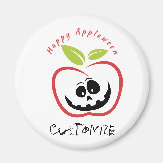Happy Appleween Jack O'lantern Thunder_Cove Magnet (Vorne)