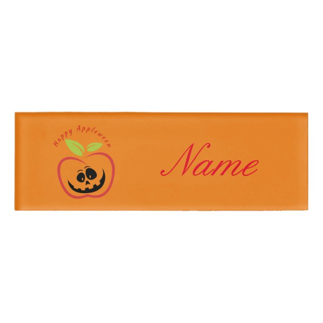 Happy Appleween Jack O'lantern Thunder_Cove Namenschild (Vorderseite)