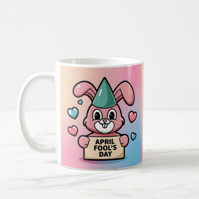 Happy April Fool's Day Gift Idee Kaffeetasse (Links)
