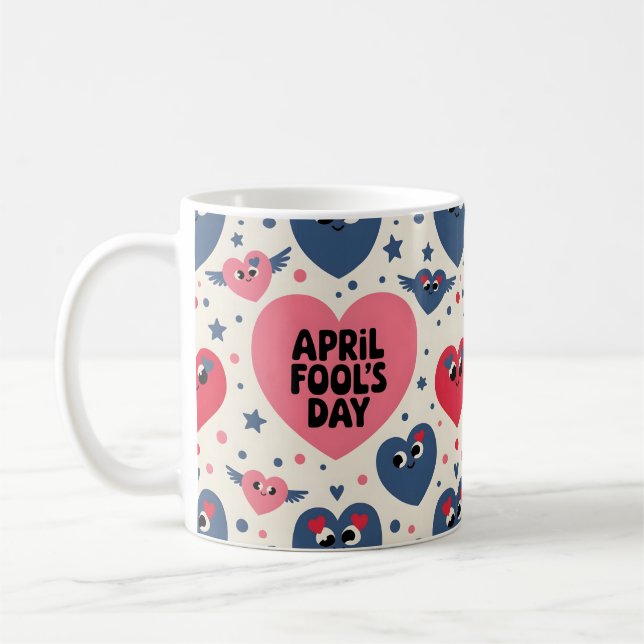 Happy April Fool's Day Gift Idee Kaffeetasse (Links)