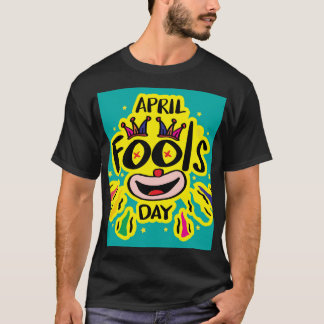 Happy April Fools Day Party Thema zeichnend 💐 T-Shirt