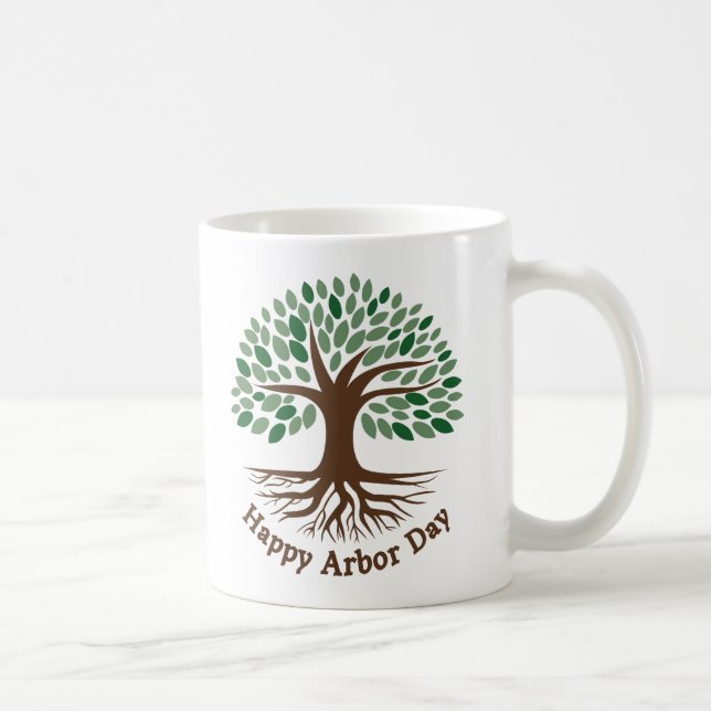 Happy Arbor Day Kaffeetasse (Rechts)