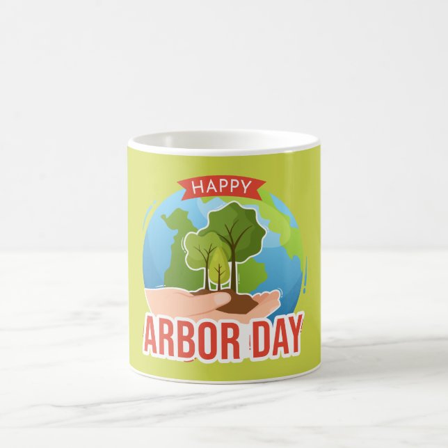 Happy Arbor Day Kaffeetasse (Mittel)