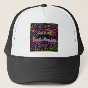 Happy Art: Happy Santa Monica Hut Truckerkappe