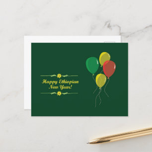 Happy Äthiopian Neujahr Postkarte