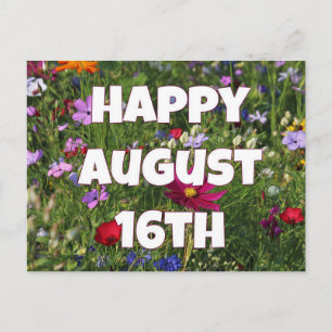 Happy August 16. Postkarte