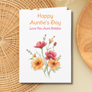 Happy Auntie's Day Karte