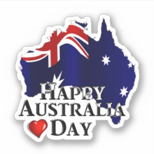 Happy Australia Day Aufkleber