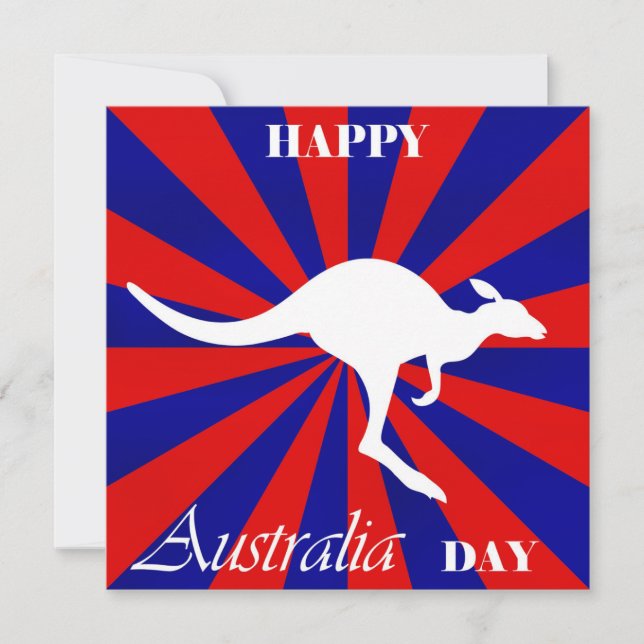 Happy Australia Day Feiertagskarte (Vorderseite)