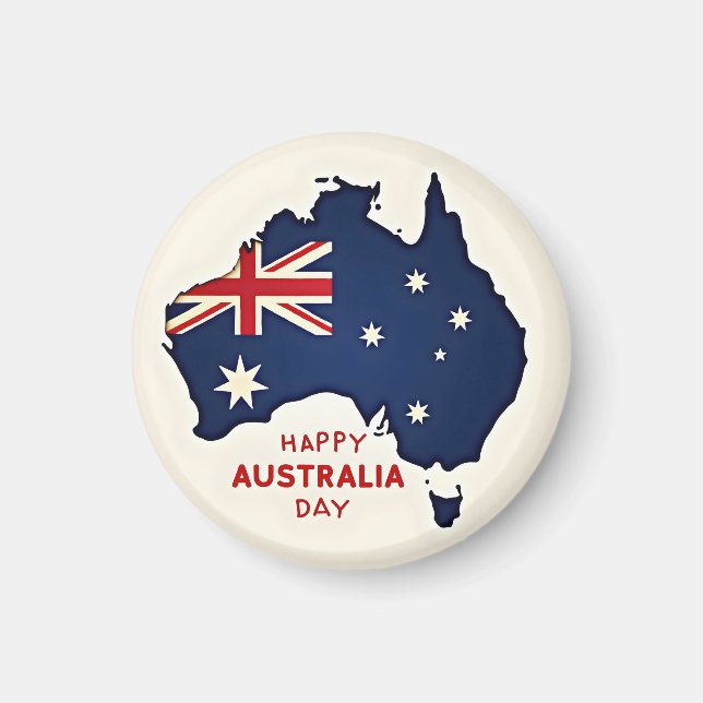 Happy Australia Day Magnet (Vorne)