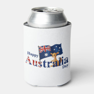 Happy Australia Day Niedlich Kangaroo Flag Dosenkühler
