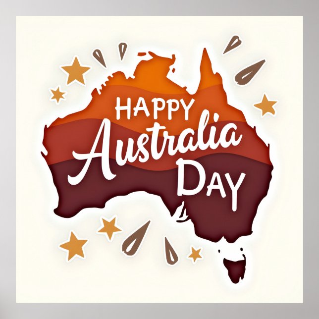 Happy Australia Day Poster (Vorne)