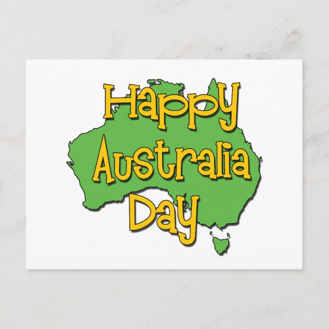 Happy Australia Day Postkarte (Vorderseite)