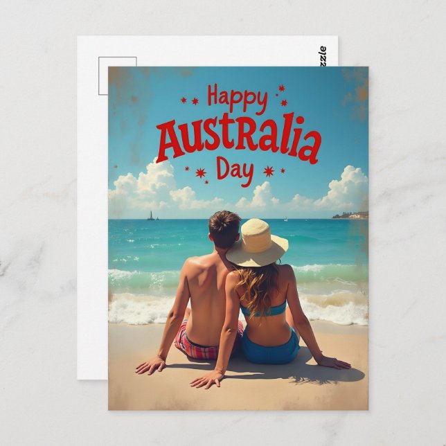 Happy Australia Day Postkarte (Vorne/Hinten)
