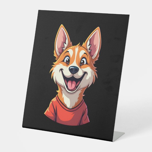 Happy Australian Cattle Dog Tank Top Sockelschild (Vorderseite)