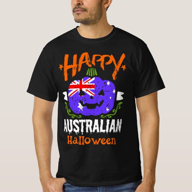Happy Australian Halloween T-Shirt (Vorderseite)