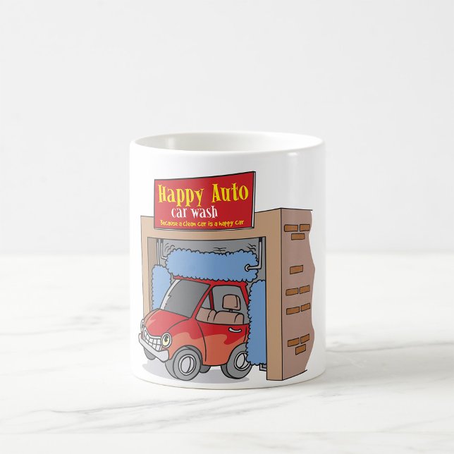 Happy Auto Car Wash Tasse (Von Creator hochgeladen)