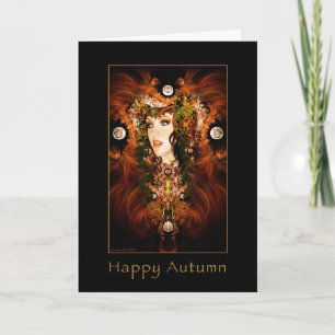 Happy Autumn - Autumn Goddess Card Karte