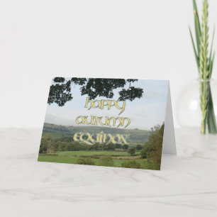 Happy Autumn Equinox Card Karte