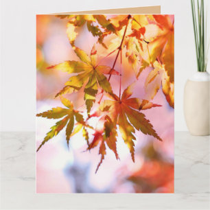 HAPPY AUTUMN FALL GREETING CARDS KARTE